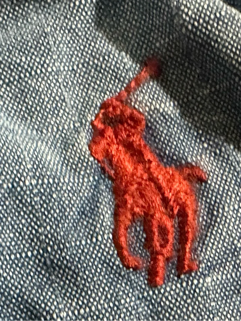 Polo Ralph Lauren red pony Drawstring Denim Cargo Shorts boys size 18